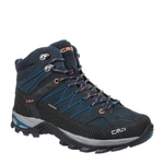 CMP RIGEL MID TREKKING SHOE Waterproof B.BLUE-FLASH ORANGE