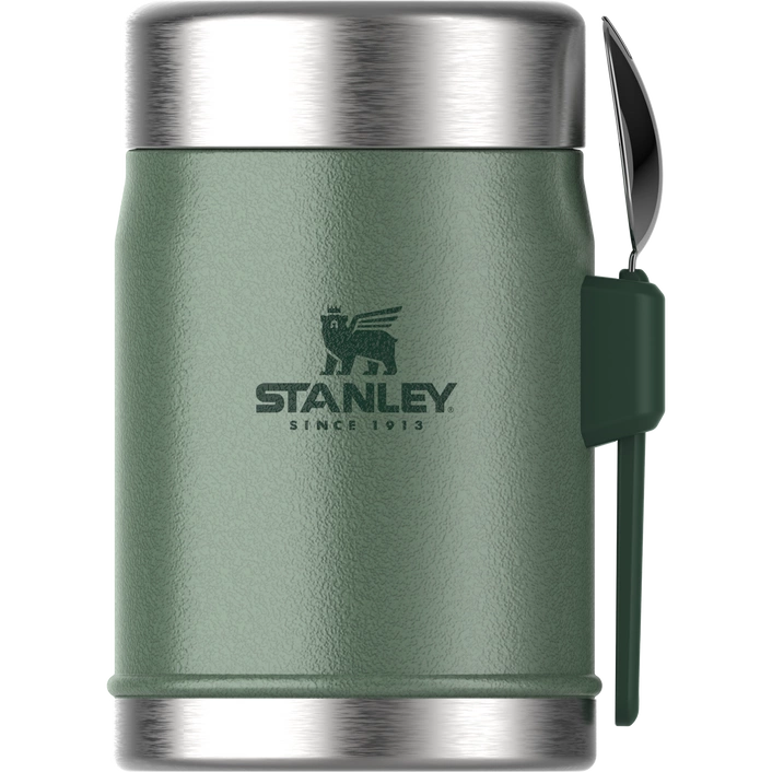 Stanley Classic Legendary Food Jar + Spork 0,4 L Hammertone Green