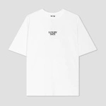 Kaotiko Luxury Date Organic Cotton White T-shirt AR021-01S-G002