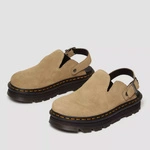 Dr. Martens Platform Mules Zebzag Slingback Suede Light Brown 31737439