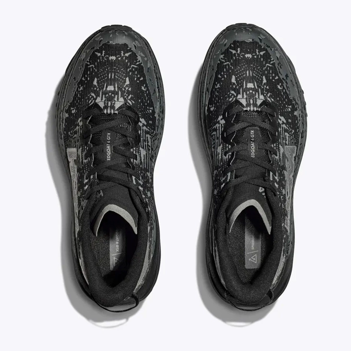 HOKA MEN'S SPEEDGOAT 6 GORE-TEX BLACK/OUTER ORBIT 1155150-BCKT