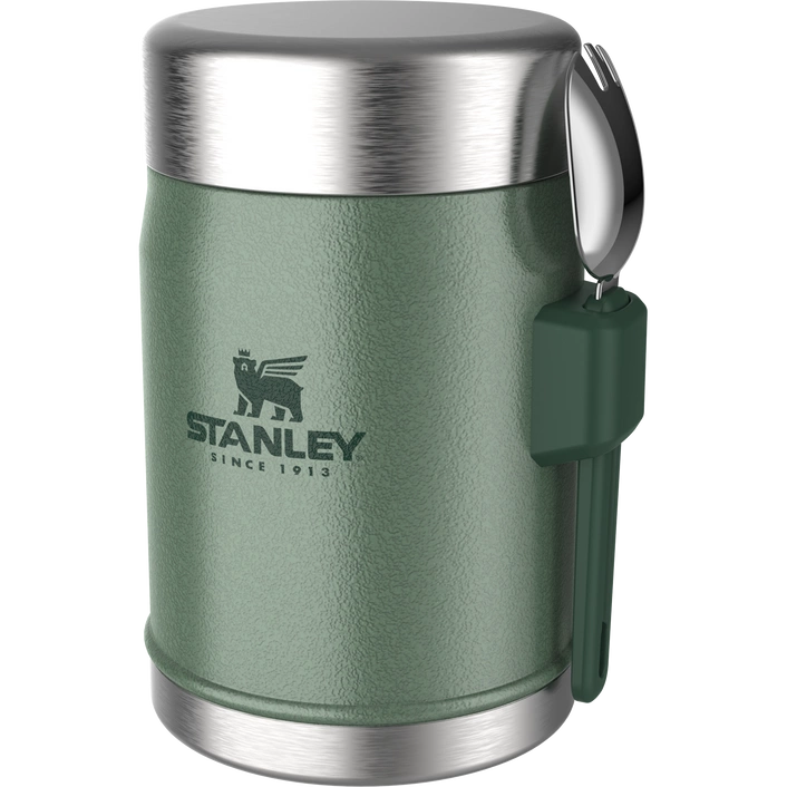 Stanley Classic Legendary Food Jar + Spork 0,4 L Hammertone Green