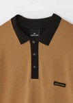 Coalition CLTN SK8 LG POLO Men's Long Sleeve Polo Shirt – camel