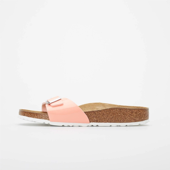 Birkenstock Women's Flip Flops Madrid BF Patent Coral Peach 1019445