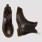 Dr. Martens 2976 Leonore Faux Fur Lined Leather Chelsea Boots 41415020