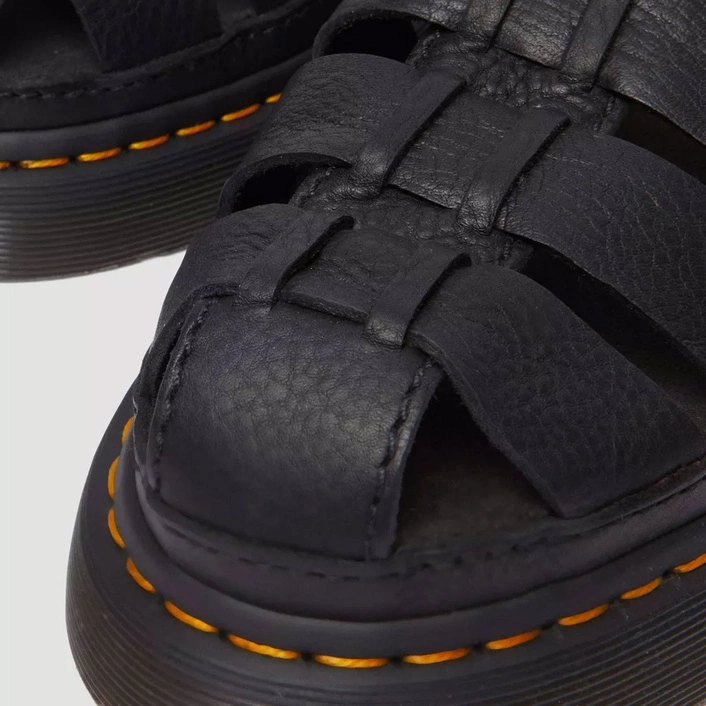 Dr. Martens Fisherman Sandals Wrenlie Grizzly Black 31524001