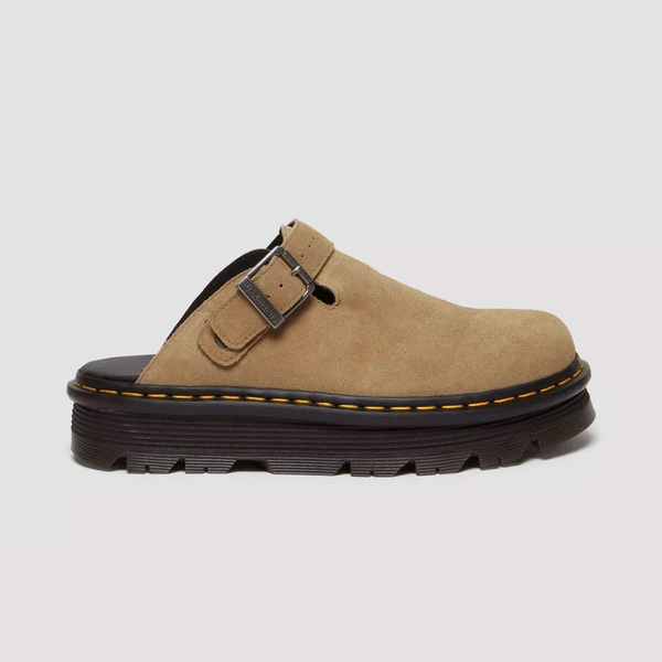 Dr. Martens Platform Mules Zebzag Slingback Suede Light Brown 31737439
