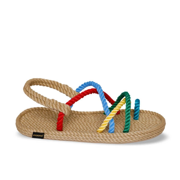 Bohonomad Ibiza Rope Sandal – Beige/Multi