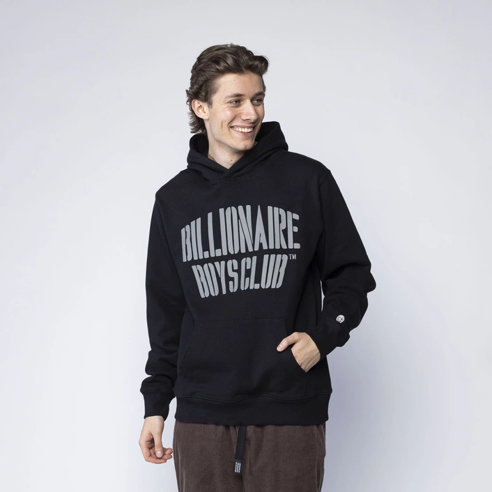 Billionaire Boys Club STENCIL LOGO POPOVER HOOD - BLACK