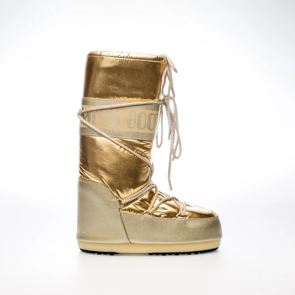 ŚNIEGOWCE MOON BOOT ICON METALLIC - GOLD BOOTS 14027500 002
