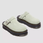 Dr. Martens Platform Mules Zebzag Slingback Suede Green 31937300