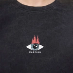 Kaotiko Moon Sphynx Washed T-Shirt Black