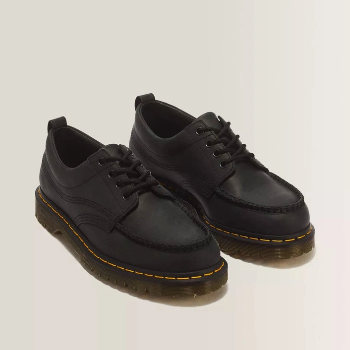 Dr. Martens Lowell 4 Eye Crazy Horse Leather Moc Toe Shoes DM43679001