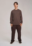 Coalition CLTN LG BACK Men's long-sleeve T-shirt – chocolate