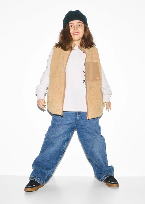 Coalition CLTN K SHERPAN Kids' Vest – beige