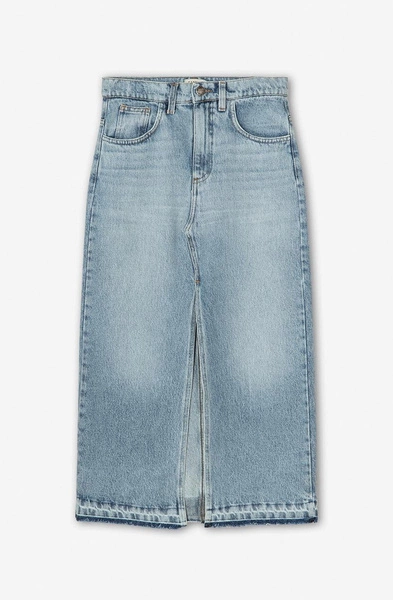 Kaotiko Long Denim Skirt AN039-01-K002 