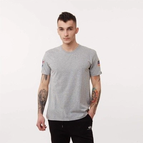 Alpha Industries NASA T-SHIRT GREY HEATHER