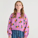 BOBO CHOSES Tangerine all over cropped sweatshirt