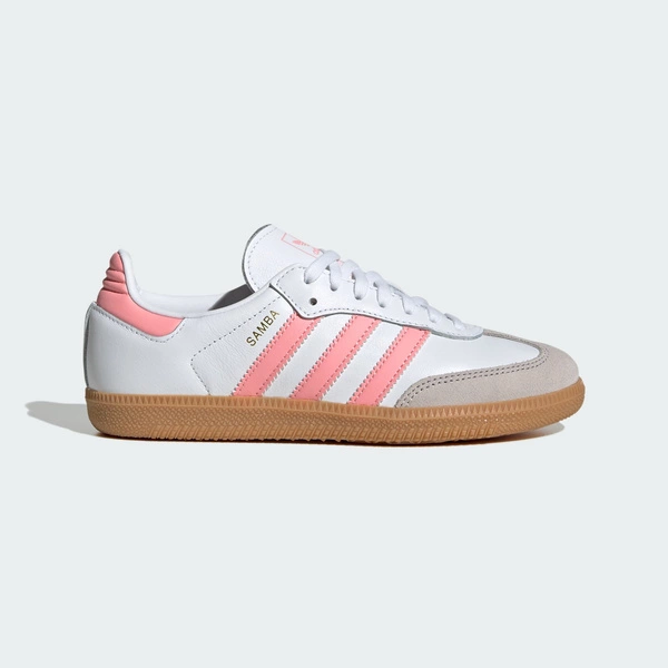 Adidas SAMBA OG J JP5480 Cloud White / Semi Pink Spark / Gum