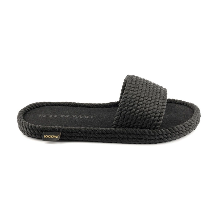 Bohonomad Saint Tropez Rope Slipper - Black