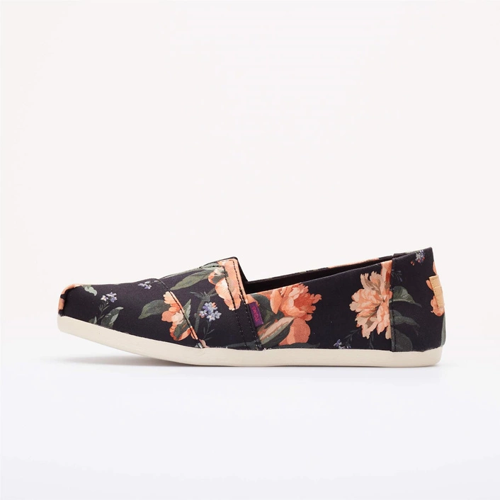 Toms Women's Alpargata Liberty Print BLACK DECADENT BLOOM