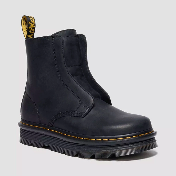 Dr. Martens women's slip-on boots Zebzag Laceless Wyoming black 42653001
