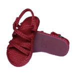 Bohonomad Tahiti Rope Sandal - Claret Red