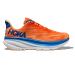 Hoka MEN'S CLIFTON 9 VIBRANT ORANGE/IMPALA