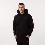 Alpha Industries RED STRIPE HOODY BLACK