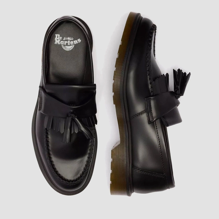 Dr. Martens Tassel Loafers Adrian Polished Smooth Black 14573001
