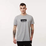 Alpha Industries BOX LOGO T-SHIRT GREY HEATHER