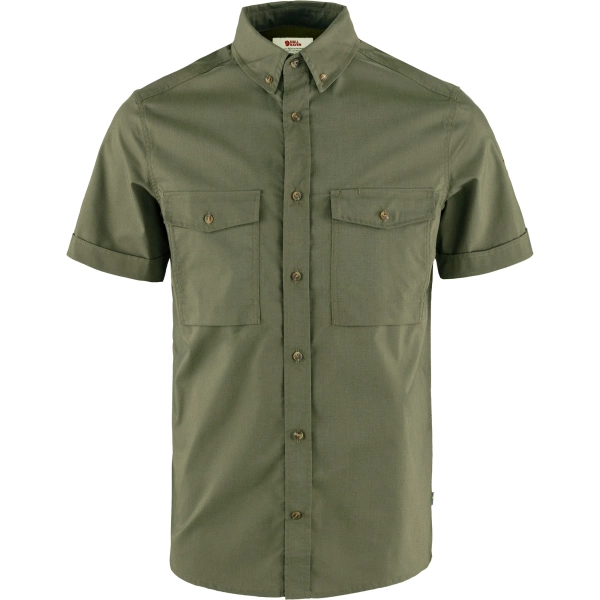 Fjallraven Ovik Air Stretch SS Shirt M F12600213-570 Laurel Green