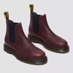 Dr. Martens fur-lined Chelsea boots 2976 Grizzly cherry red 31874600
