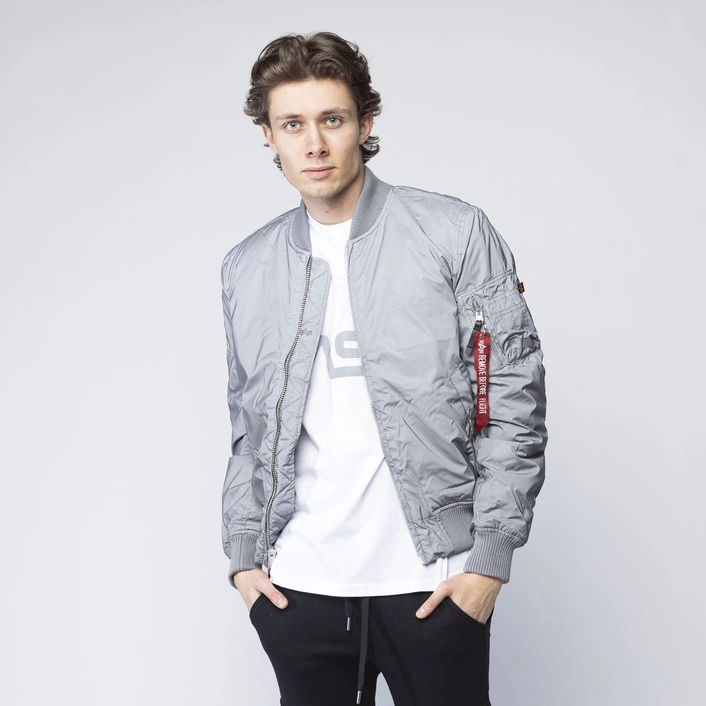 Alpha Industries MA-1 VF 59 Rainbow Reflective JACKET Silver
