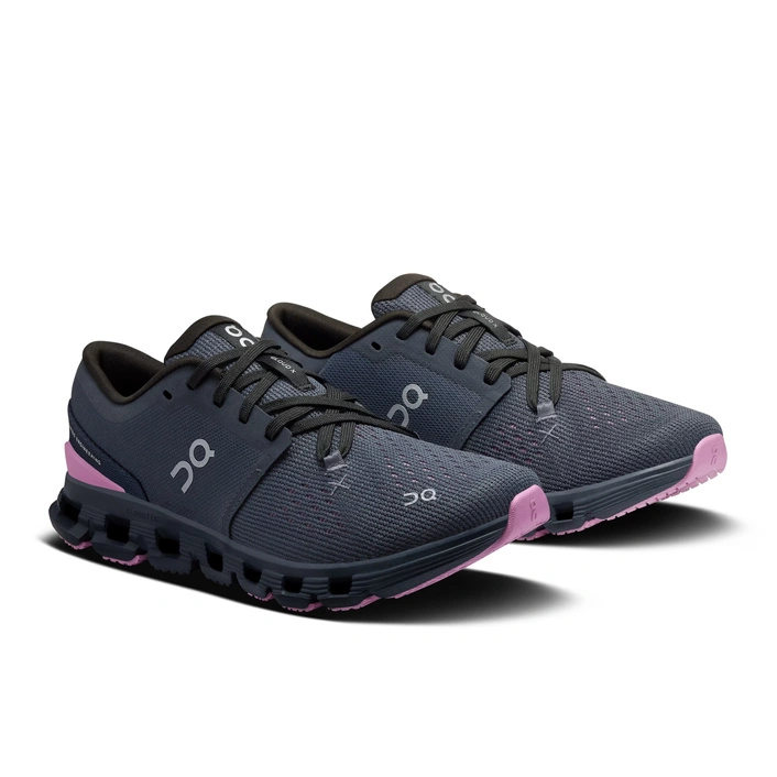 On Cloud X 4 Women's Sports Shoes Navy Sakura 3WE30074741