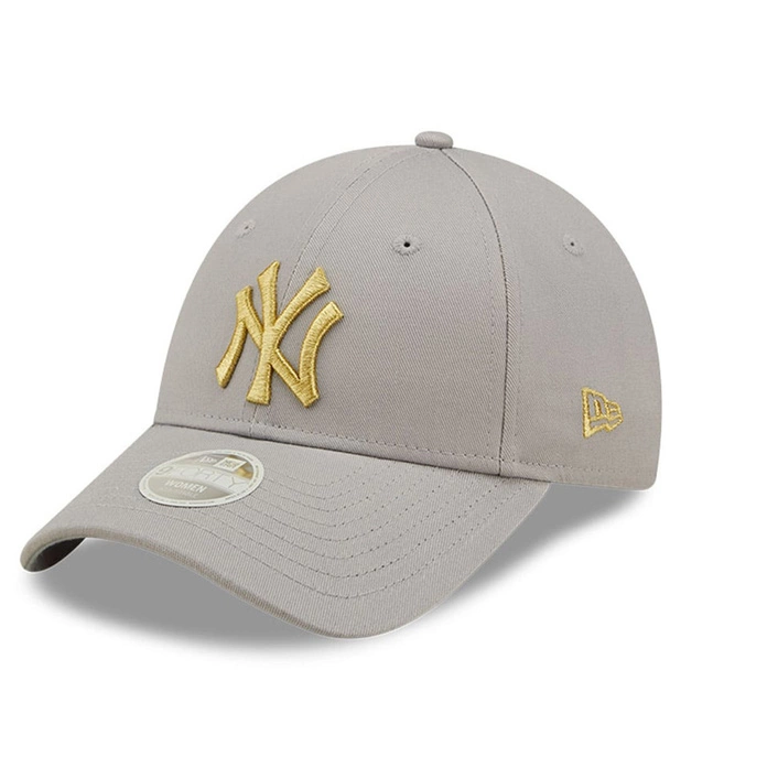 New Era New York Yankees Metallic Logo Grey 9FORTY Adjustable Cap