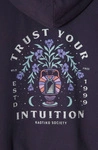 Kaotiko Trust Your Intuition Dark Lilac Washed Sweatshirt