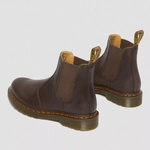 Dr. Martens Chelsea boots 2976 Yellow Stitch Crazy Horse dark brown 27486201