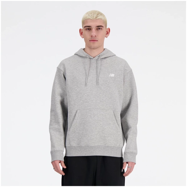New Balance Men's Small Logo Hoodie MT41508AG Grey