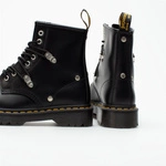 Dr. Martens women's boots 1460 Bex Stud Fine Haircell with studs black 26959001