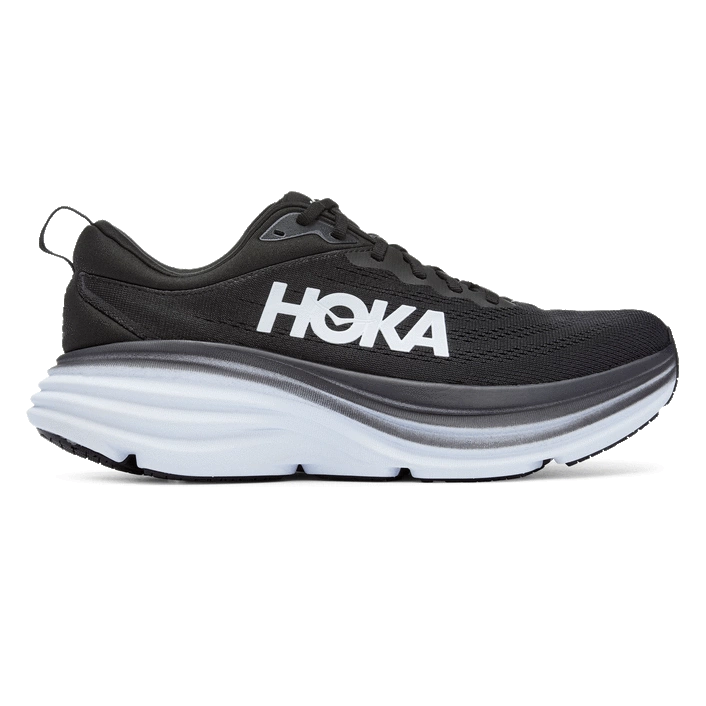 Hoka MEN'S BONDI 8 BLACK/WHITE
