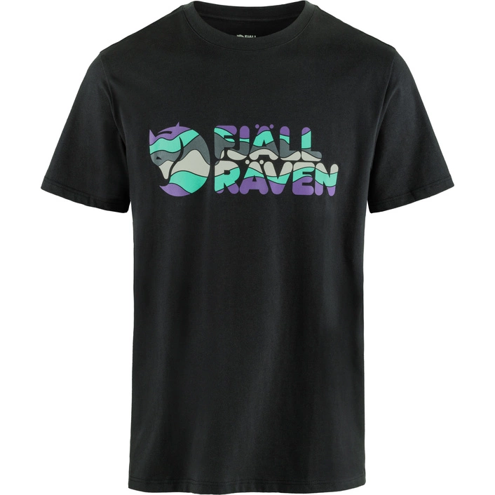 Fjallraven Multicolor Logo T-shirt F12600268-550 Black
