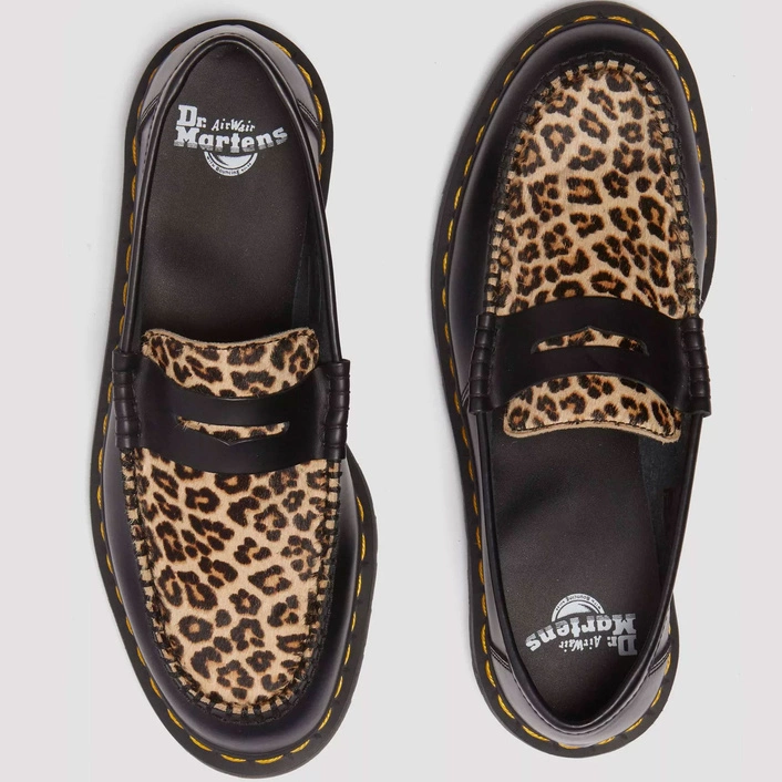 Dr. Martens Penton Hair On & Smooth Leather Loafers 41186001