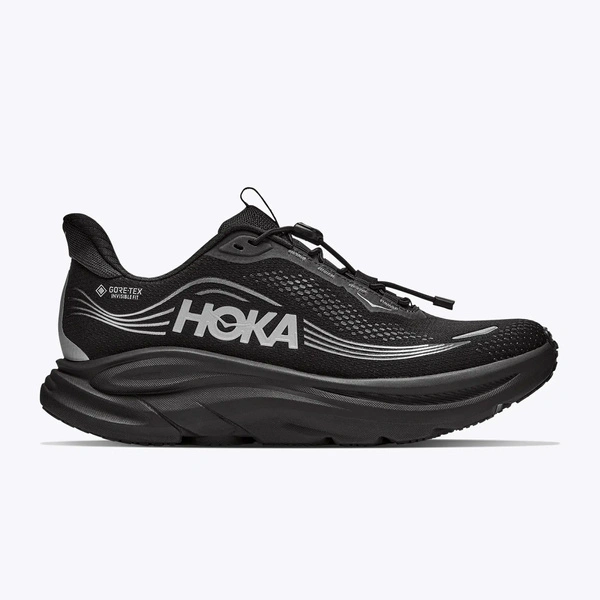 HOKA Clifton 11 GORE-TEX Women's Waterproof Running Shoes Black/Black