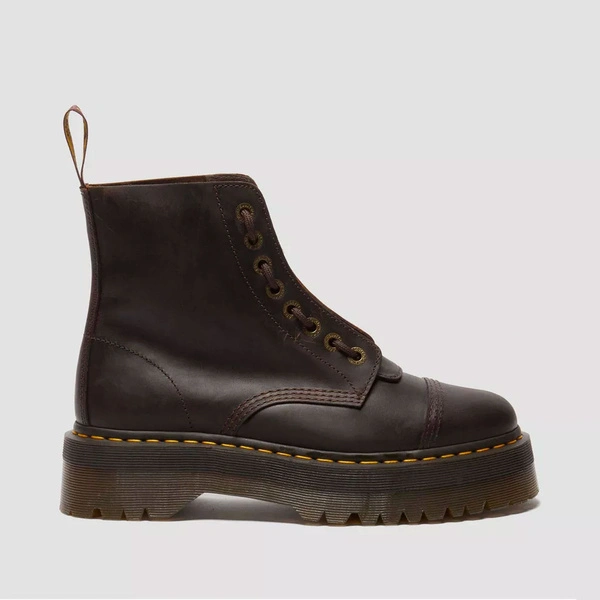 Dr. Martens platform boots Sinclair Crazy Horse dark brown 40910200