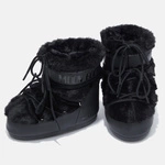 MOON BOOT CLASSIC LOW FAUX FUR BLACK 14093900 001