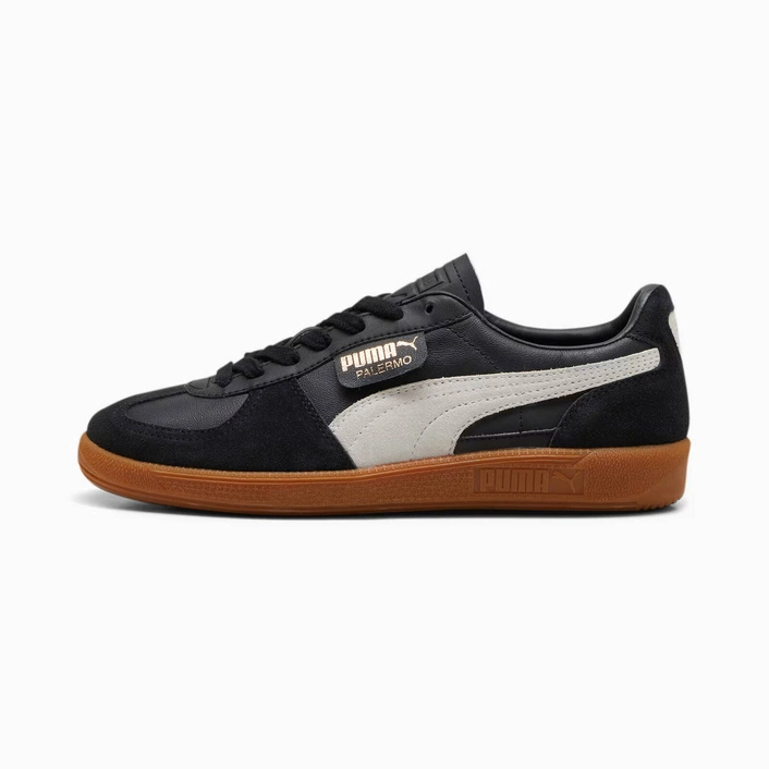 Puma Palermo Leather Black Feather Grey 39646403