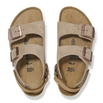 Birkenstock Milano Kids Suede Leather Boys Taupe 1029471 (Narrow)