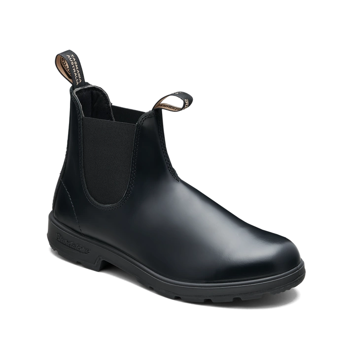 Blundstone 2414 Glossy Black Chelsea Boots BLACK BRUSH OFF