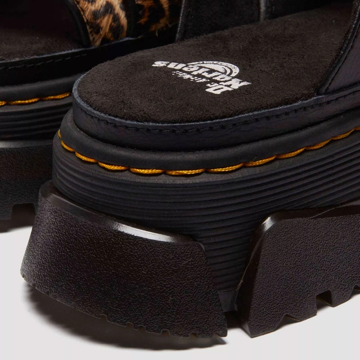 Dr. Martens Platform Slides Mattison Women's Leopard-Print 41110200